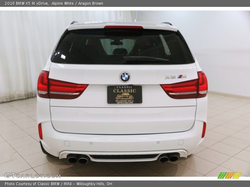 Alpine White / Aragon Brown 2016 BMW X5 M xDrive