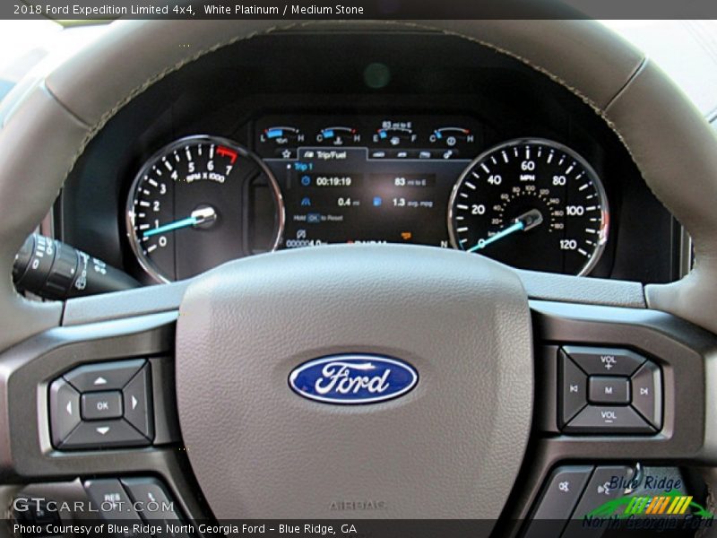 White Platinum / Medium Stone 2018 Ford Expedition Limited 4x4
