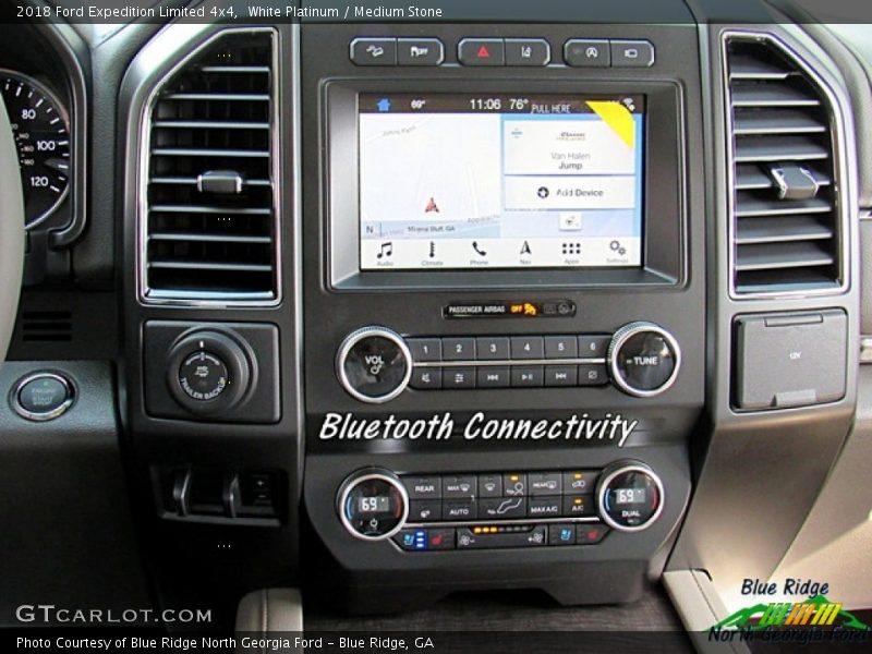 White Platinum / Medium Stone 2018 Ford Expedition Limited 4x4