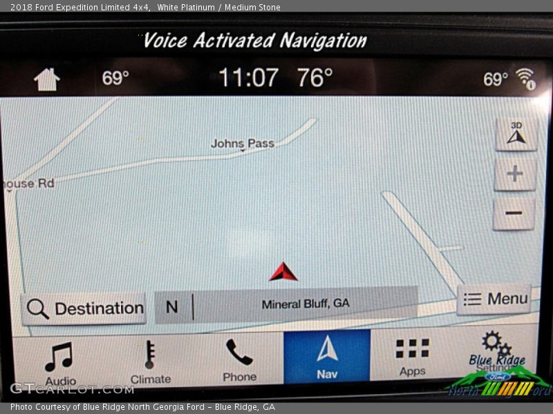 White Platinum / Medium Stone 2018 Ford Expedition Limited 4x4