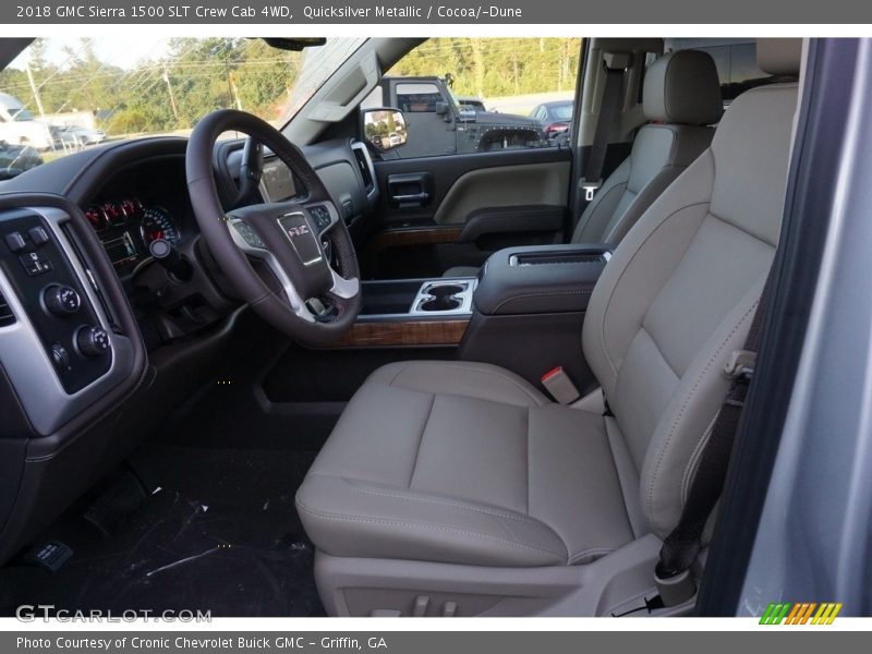 Quicksilver Metallic / Cocoa/­Dune 2018 GMC Sierra 1500 SLT Crew Cab 4WD