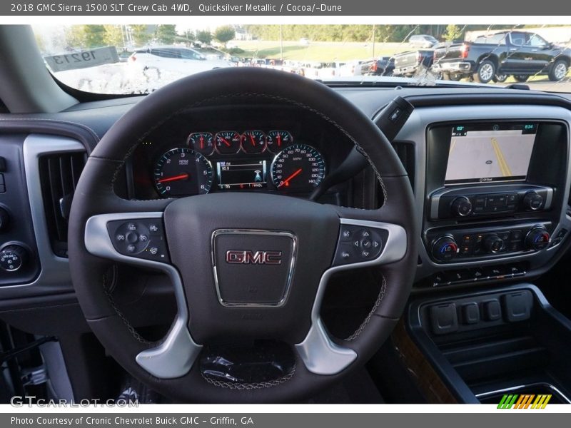 Quicksilver Metallic / Cocoa/­Dune 2018 GMC Sierra 1500 SLT Crew Cab 4WD
