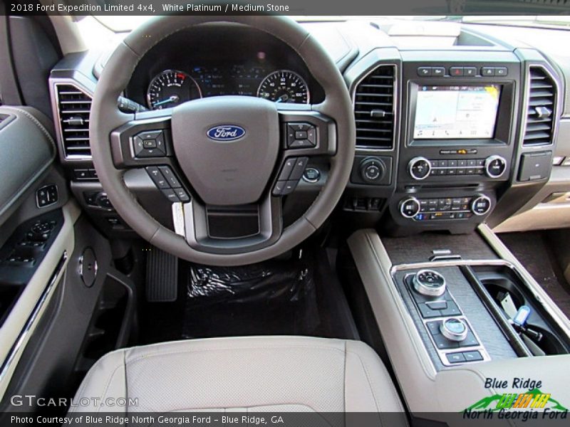 White Platinum / Medium Stone 2018 Ford Expedition Limited 4x4