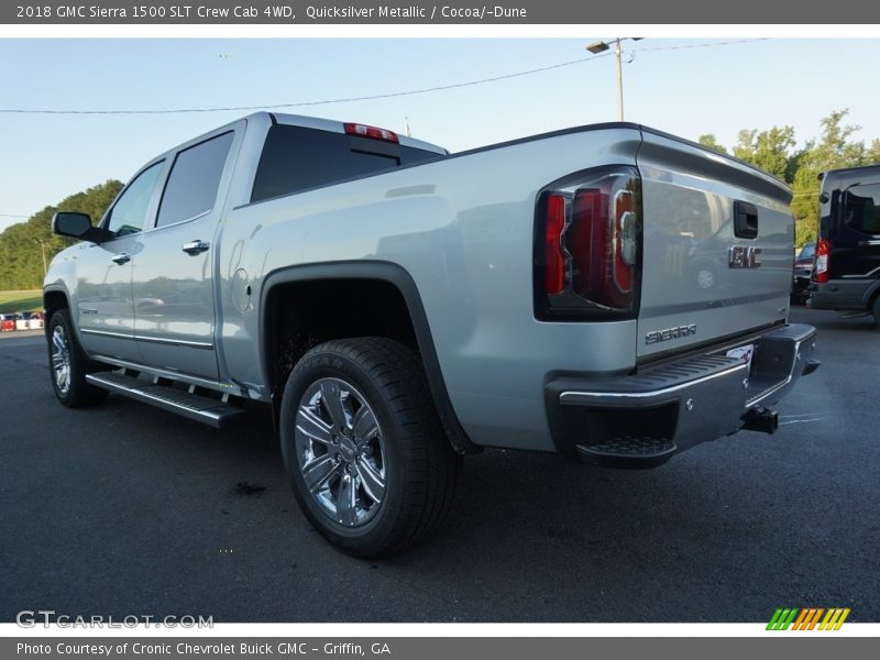 Quicksilver Metallic / Cocoa/­Dune 2018 GMC Sierra 1500 SLT Crew Cab 4WD