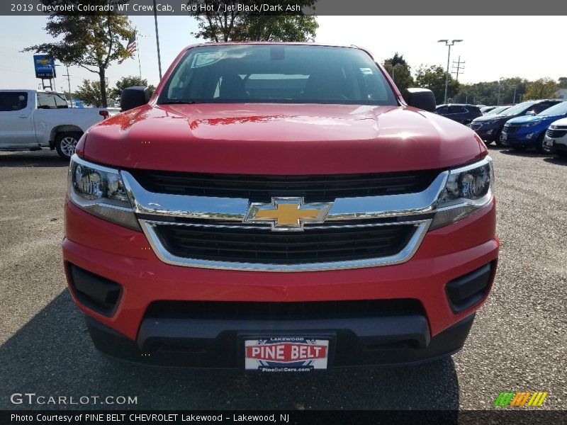 Red Hot / Jet Black/Dark Ash 2019 Chevrolet Colorado WT Crew Cab