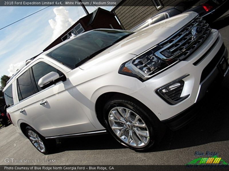 White Platinum / Medium Stone 2018 Ford Expedition Limited 4x4