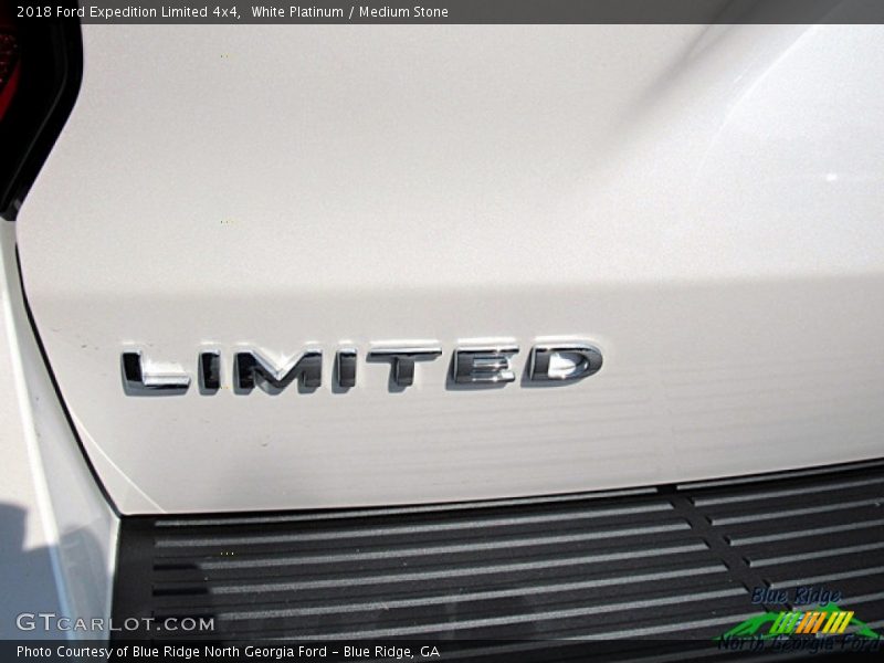 White Platinum / Medium Stone 2018 Ford Expedition Limited 4x4