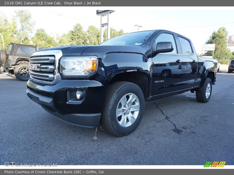 Onyx Black / Jet Black 2018 GMC Canyon SLE Crew Cab