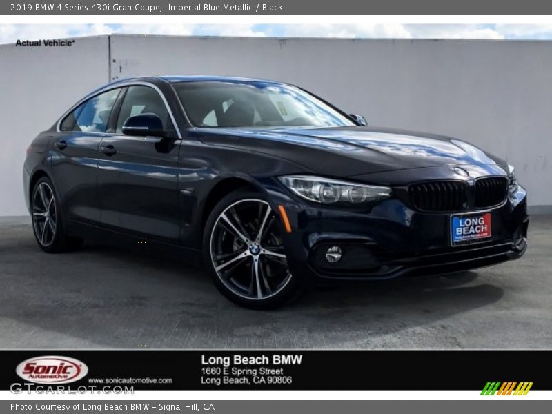 Imperial Blue Metallic / Black 2019 BMW 4 Series 430i Gran Coupe