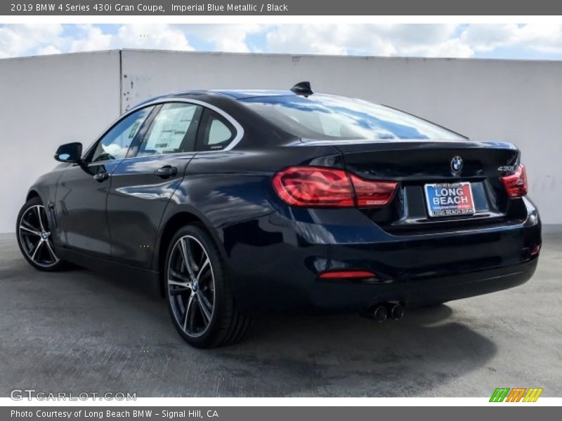 Imperial Blue Metallic / Black 2019 BMW 4 Series 430i Gran Coupe