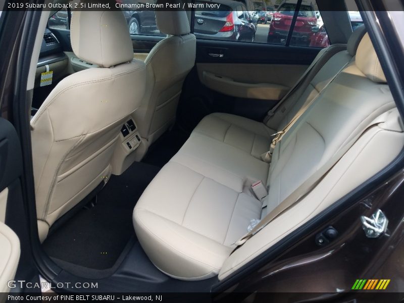 Rear Seat of 2019 Outback 2.5i Limited