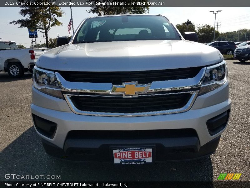 Silver Ice Metallic / Jet Black/Dark Ash 2019 Chevrolet Colorado WT Extended Cab 4x4