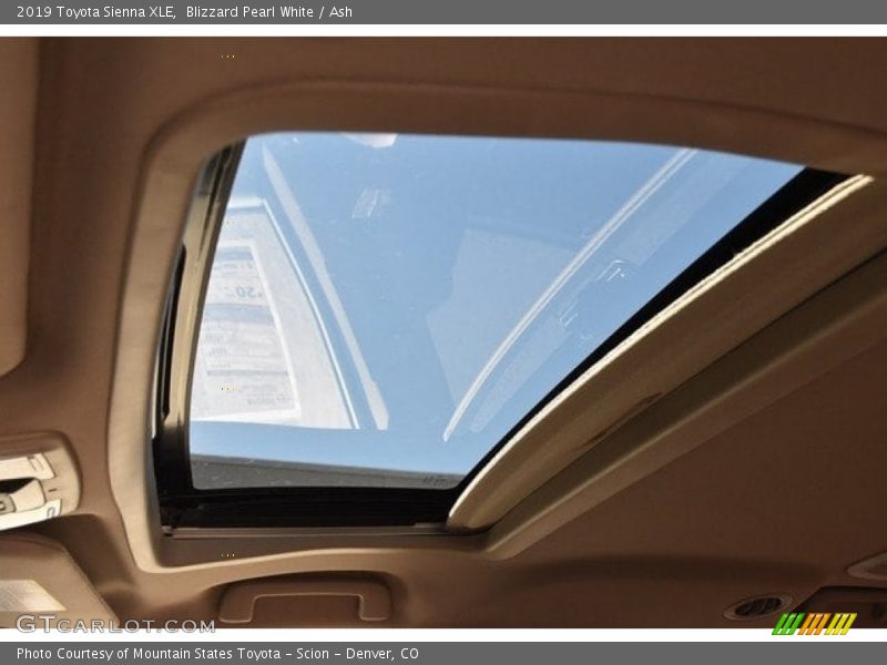 Blizzard Pearl White / Ash 2019 Toyota Sienna XLE