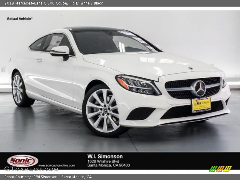 Polar White / Black 2019 Mercedes-Benz C 300 Coupe