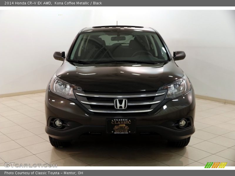 Kona Coffee Metallic / Black 2014 Honda CR-V EX AWD
