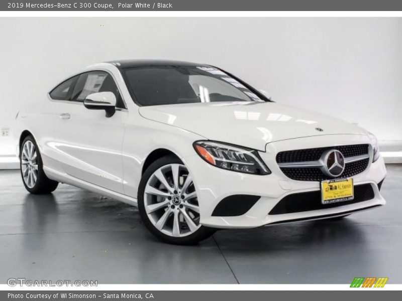 Polar White / Black 2019 Mercedes-Benz C 300 Coupe