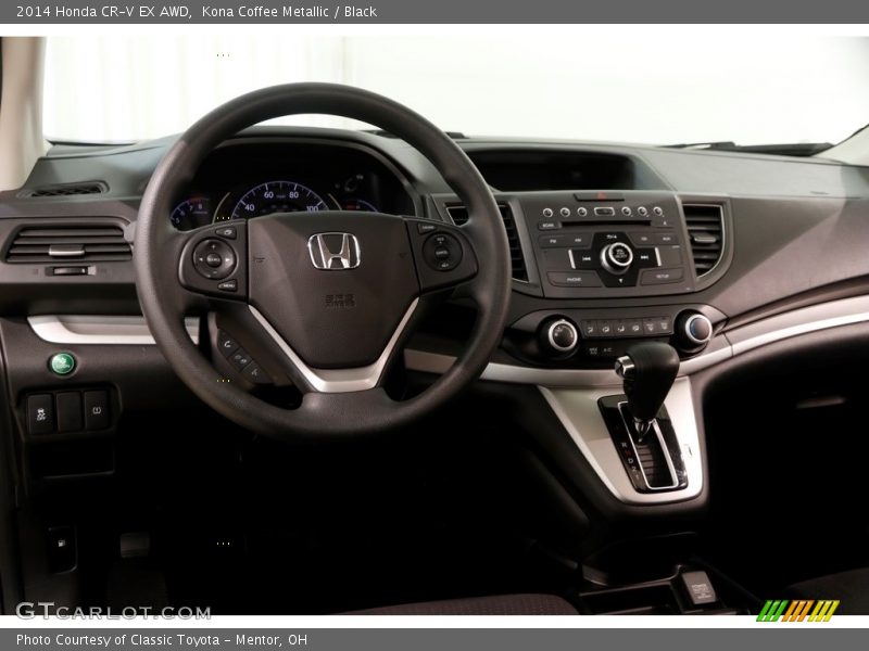 Kona Coffee Metallic / Black 2014 Honda CR-V EX AWD