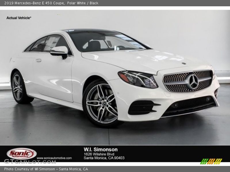 Polar White / Black 2019 Mercedes-Benz E 450 Coupe