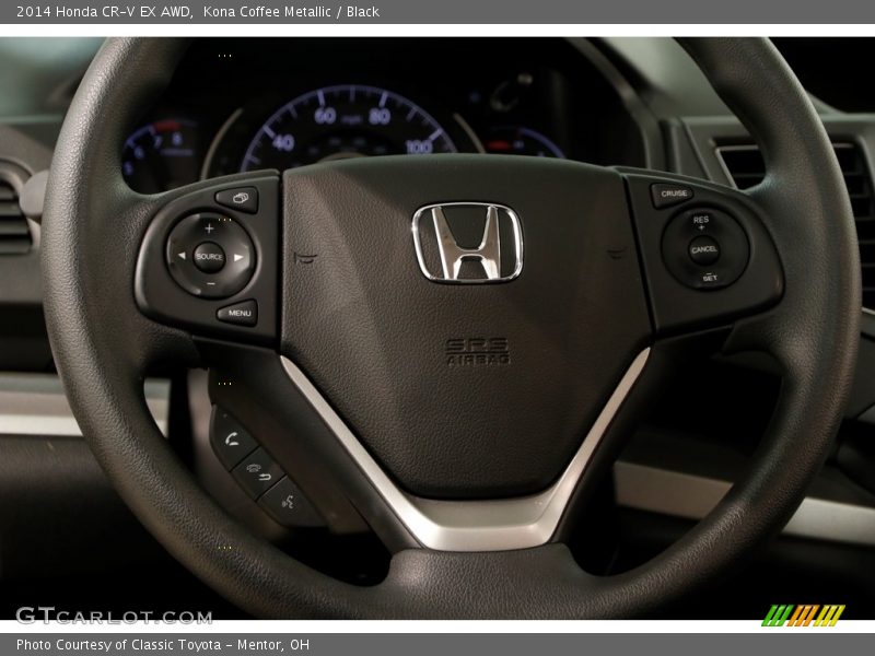 Kona Coffee Metallic / Black 2014 Honda CR-V EX AWD