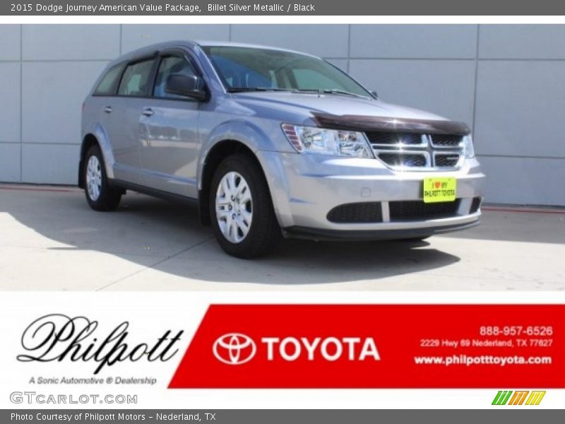 Billet Silver Metallic / Black 2015 Dodge Journey American Value Package