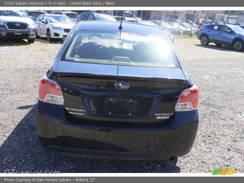 Crystal Black Silica / Black 2016 Subaru Impreza 2.0i 4-door