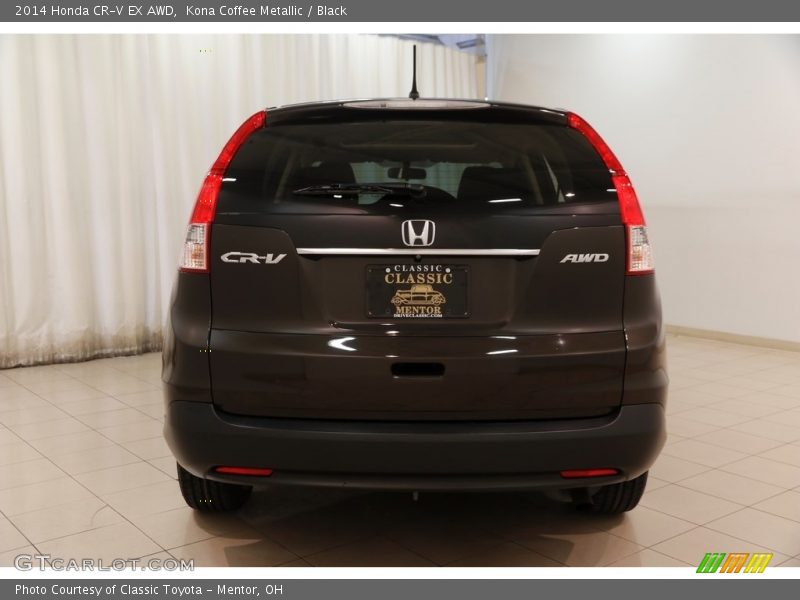 Kona Coffee Metallic / Black 2014 Honda CR-V EX AWD