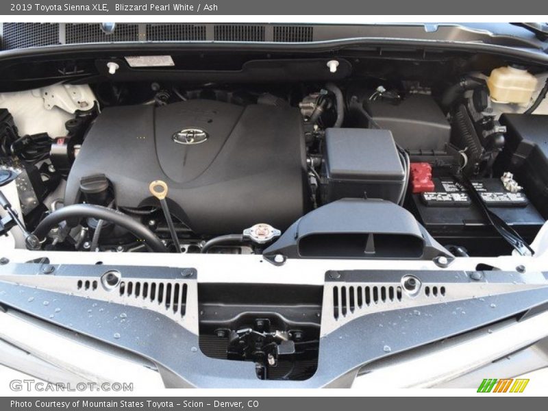 Blizzard Pearl White / Ash 2019 Toyota Sienna XLE