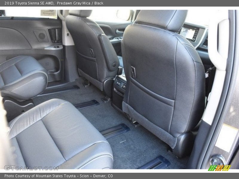 Rear Seat of 2019 Sienna SE AWD