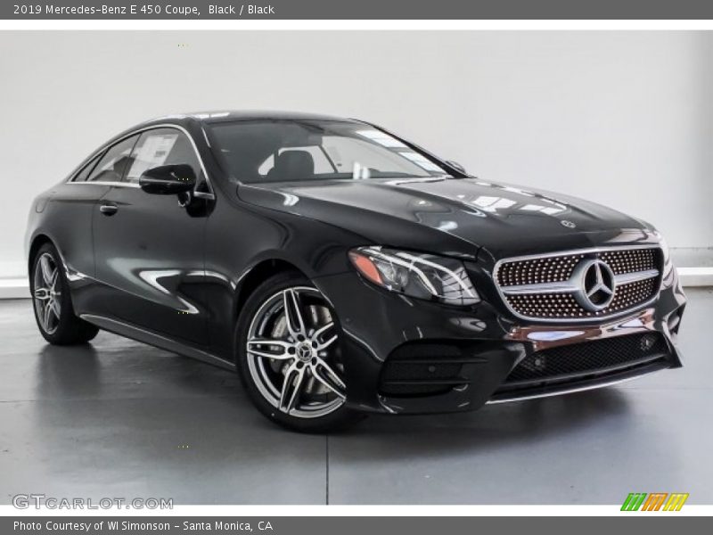 Black / Black 2019 Mercedes-Benz E 450 Coupe