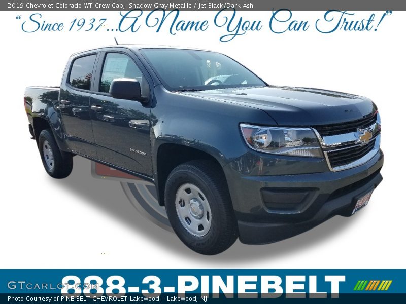 Shadow Gray Metallic / Jet Black/Dark Ash 2019 Chevrolet Colorado WT Crew Cab