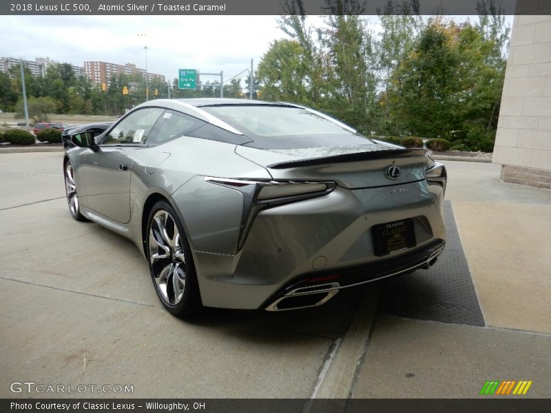 Atomic Silver / Toasted Caramel 2018 Lexus LC 500