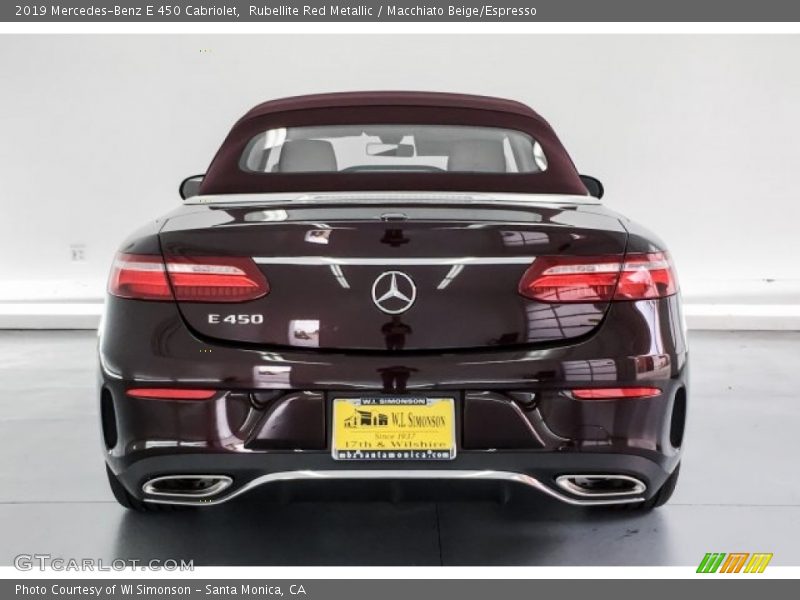 Rubellite Red Metallic / Macchiato Beige/Espresso 2019 Mercedes-Benz E 450 Cabriolet