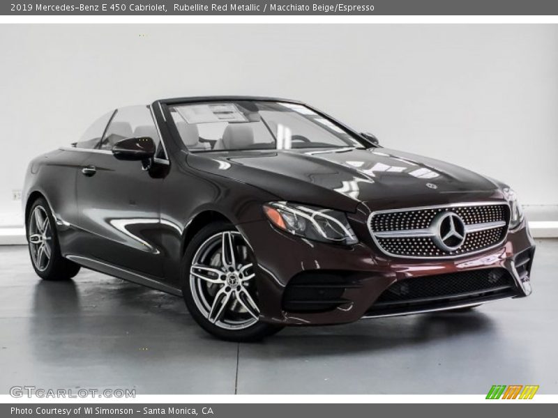 Rubellite Red Metallic / Macchiato Beige/Espresso 2019 Mercedes-Benz E 450 Cabriolet