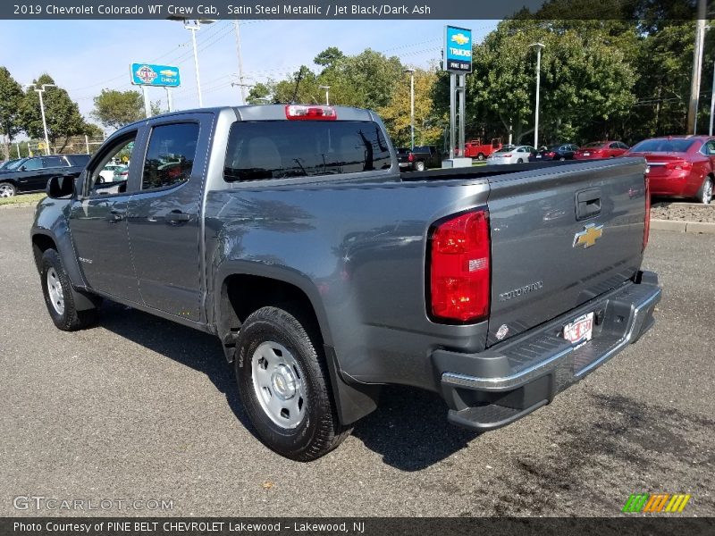 Satin Steel Metallic / Jet Black/Dark Ash 2019 Chevrolet Colorado WT Crew Cab