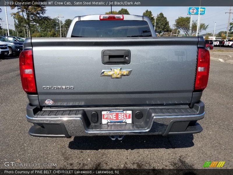 Satin Steel Metallic / Jet Black/Dark Ash 2019 Chevrolet Colorado WT Crew Cab