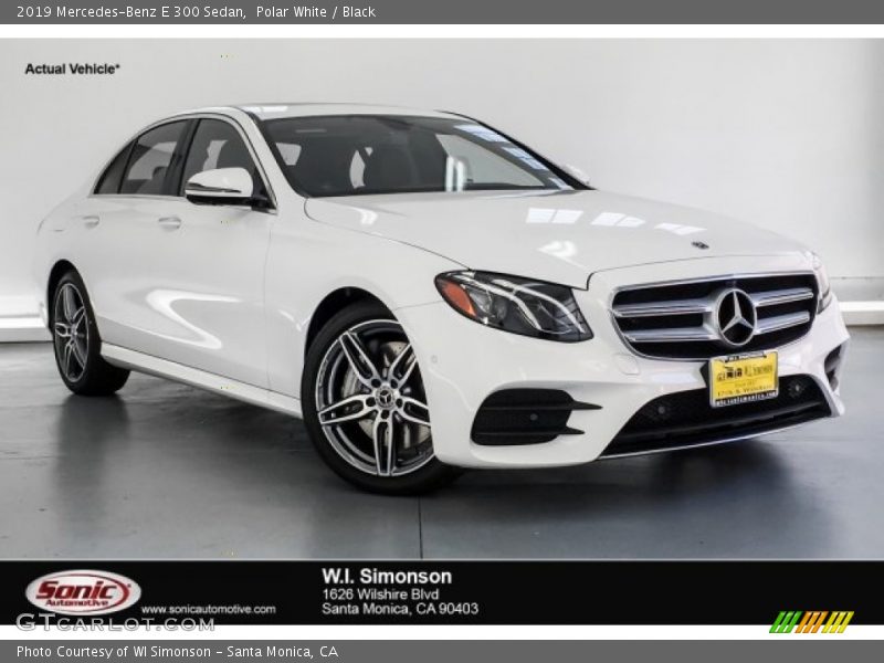 Polar White / Black 2019 Mercedes-Benz E 300 Sedan