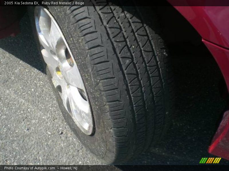 Ruby Red Metallic / Beige 2005 Kia Sedona EX