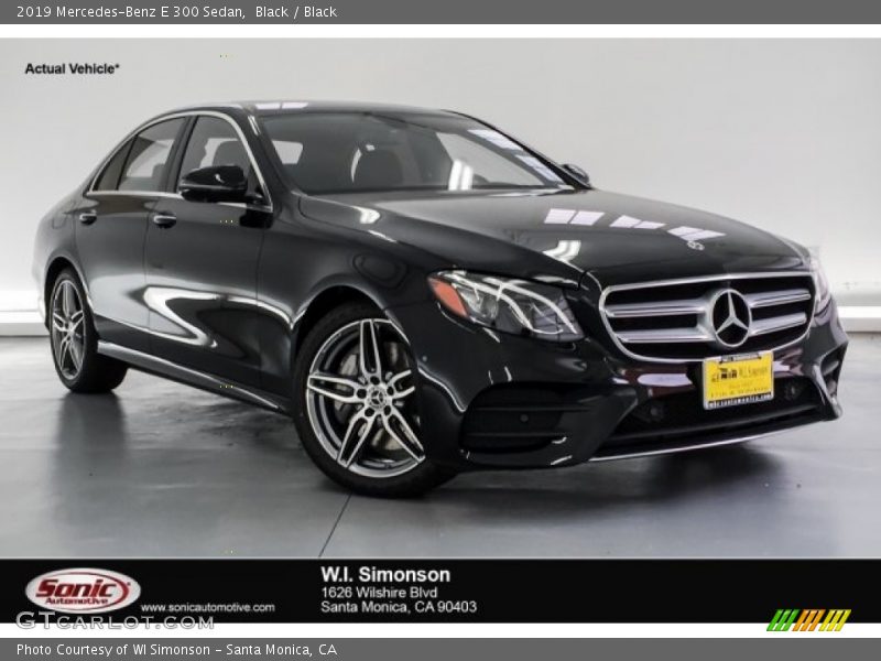 Black / Black 2019 Mercedes-Benz E 300 Sedan