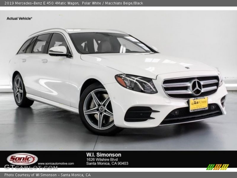 Polar White / Macchiato Beige/Black 2019 Mercedes-Benz E 450 4Matic Wagon