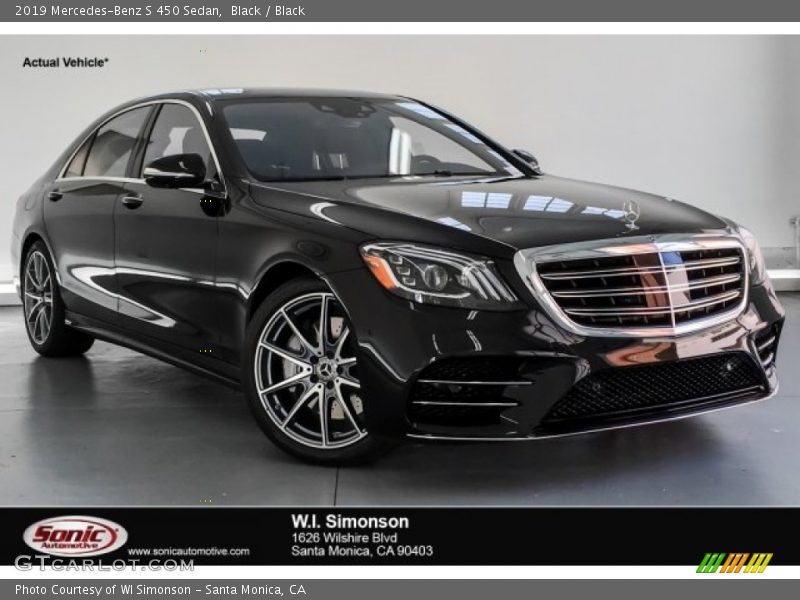Black / Black 2019 Mercedes-Benz S 450 Sedan