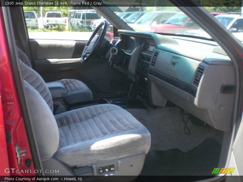 Flame Red / Gray 1995 Jeep Grand Cherokee SE 4x4