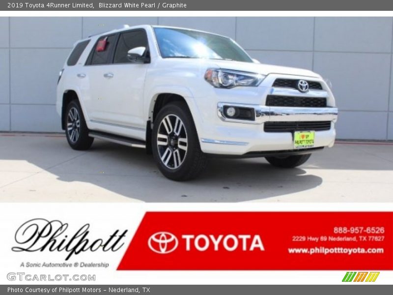 Blizzard White Pearl / Graphite 2019 Toyota 4Runner Limited