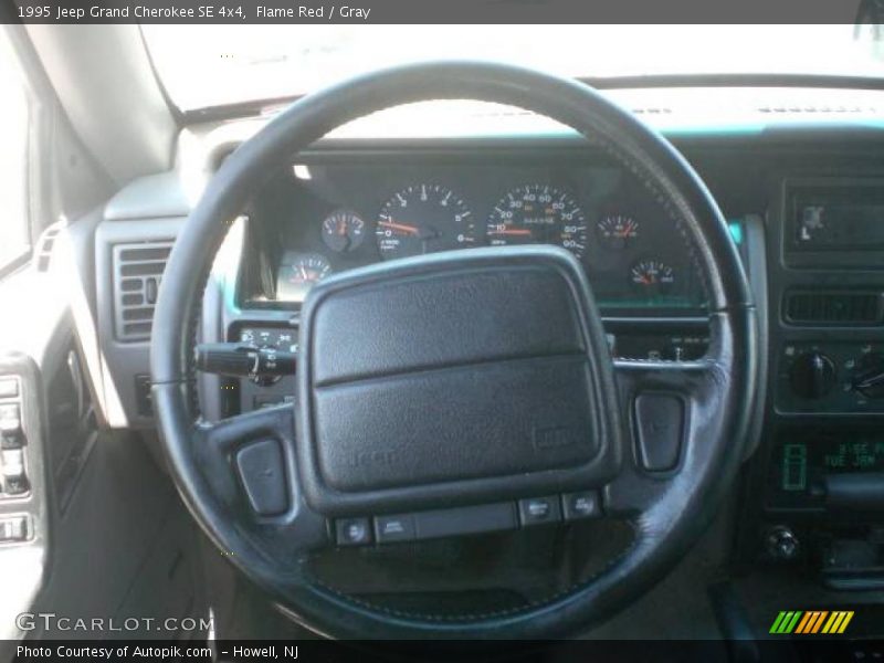 Flame Red / Gray 1995 Jeep Grand Cherokee SE 4x4