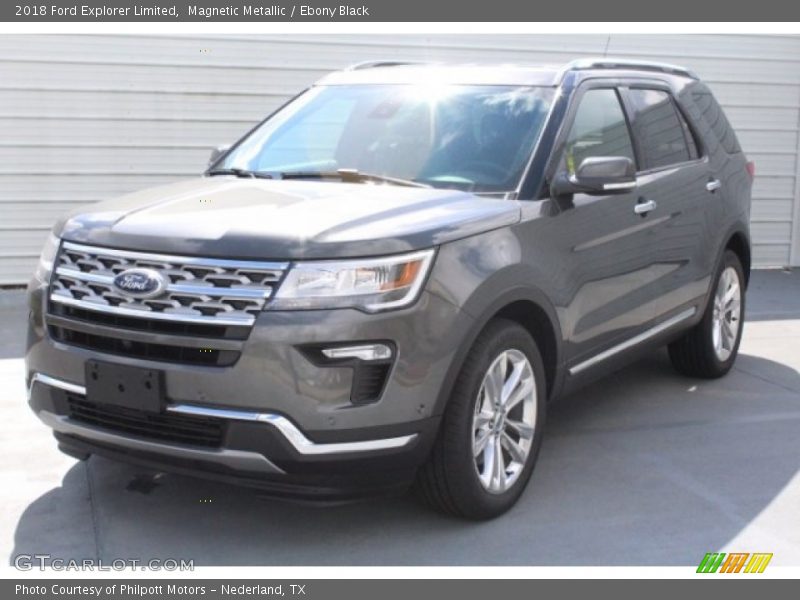 Magnetic Metallic / Ebony Black 2018 Ford Explorer Limited