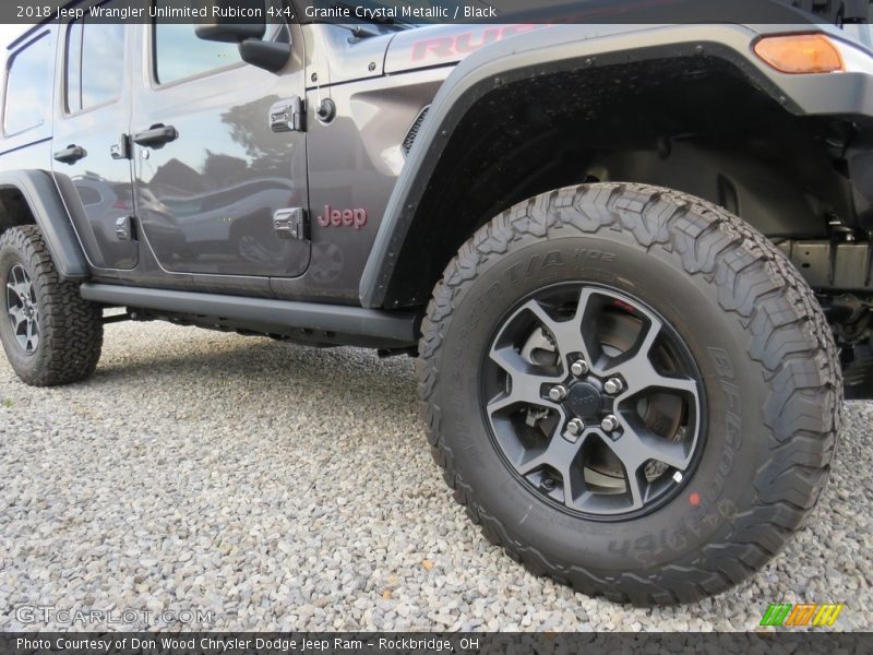 Granite Crystal Metallic / Black 2018 Jeep Wrangler Unlimited Rubicon 4x4