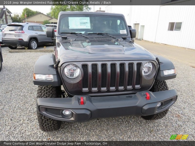 Granite Crystal Metallic / Black 2018 Jeep Wrangler Unlimited Rubicon 4x4