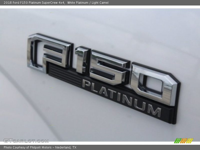 White Platinum / Light Camel 2018 Ford F150 Platinum SuperCrew 4x4
