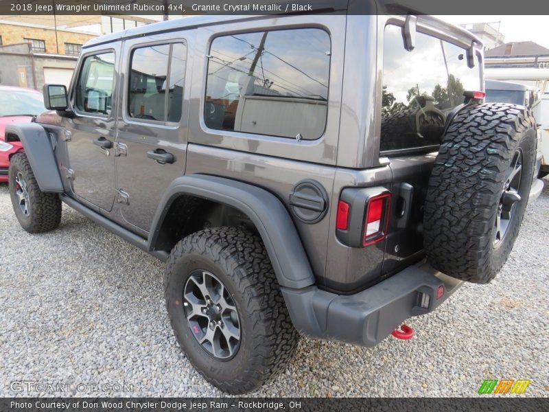 Granite Crystal Metallic / Black 2018 Jeep Wrangler Unlimited Rubicon 4x4