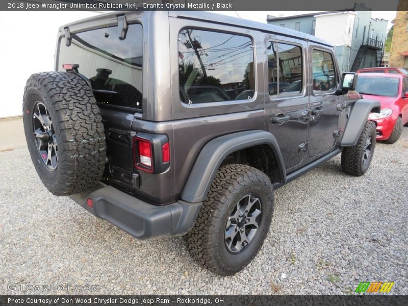 Granite Crystal Metallic / Black 2018 Jeep Wrangler Unlimited Rubicon 4x4