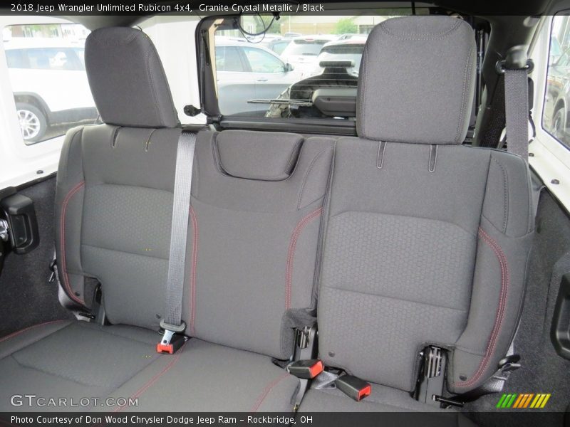 Rear Seat of 2018 Wrangler Unlimited Rubicon 4x4